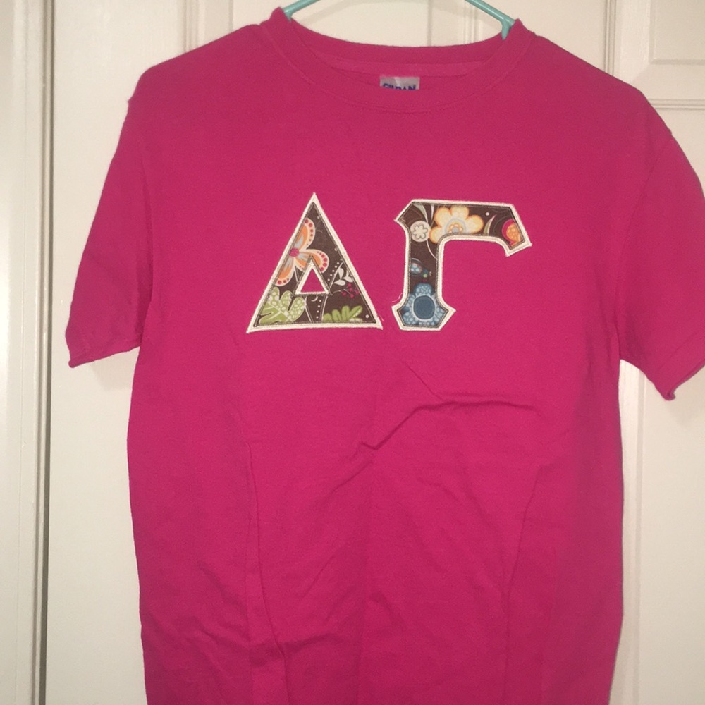 Delta Gamma raised letters